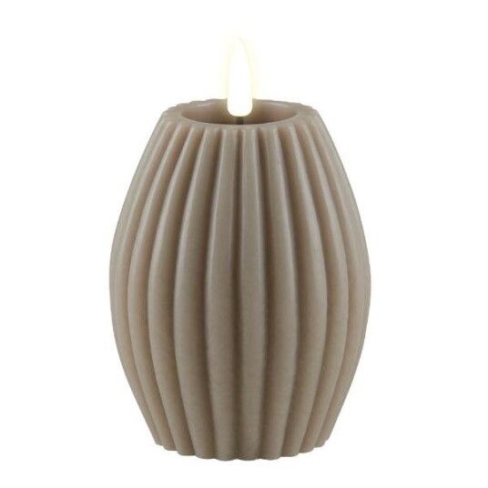 Deluxehomeart - Stripe LED kubbelys 10x7,5cm sand Deluxehomeart - Stripe LED kubbelys 10x7,5cm sand