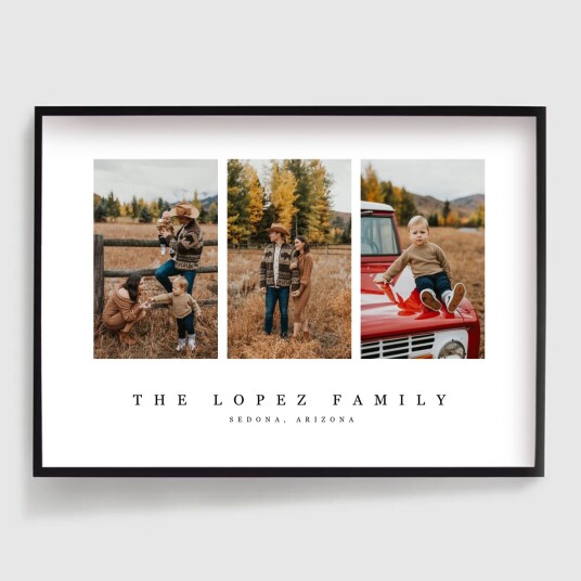 Namly Design Personalisert Plakat Tre Bilder Familjeplakat 3 Bilder POSTER0GV3OP