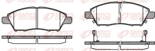Bremseklosser REMSA 1210.02 Bremseklosser REMSA 1210.02