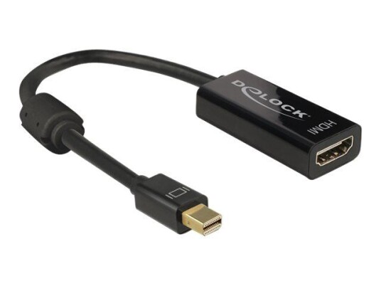 Delock 4K HDMI-Adapter 20 cm med DisplayPort - Svart