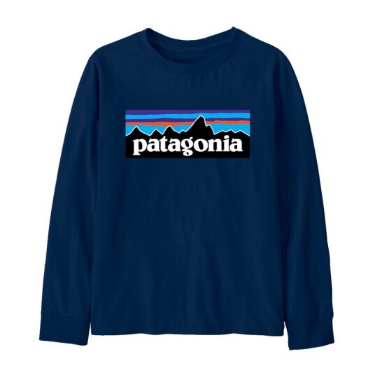 Patagonia P-6 Langermet T-skjorte til Barn New Navy XXL