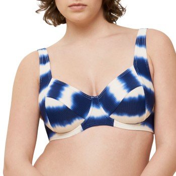 Triumph Summer Fizz W 01 Bikini Top Blå/Hvit polyamid G 42 Dame Triumph Summer Fizz W 01 Bikini Top Blå/Hvit polyamid G 42 Dame