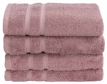 ByBorg Bambus Håndkle - 50x100 cm - Rosa - Bambus/bomull - Frottéhåndkle fra Premium By Borg