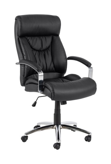 AC - Actona Benson Kontorstol m. gassheis, dreie- og vippefunksjon, Svart PU skinnlook Unoliving AC - Actona Benson Kontorstol m. gassheis, dreie- og vippefunksjon, Svart PU skinnlook Unoliving