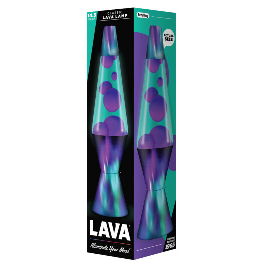 Lava?? lavalampe 37 cm ??? lilla/teal