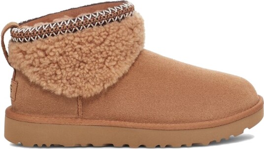 UGG Women's Classic Ultra Mini Maxi Curly Chestnut 36
