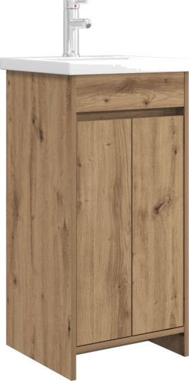 Badmøbel med vask Artisan eik 42 x 40 x 84,5 cm Konstruert tre Badmøbel med vask Artisan eik 42 x 40 x 84,5 cm Konstruert tre