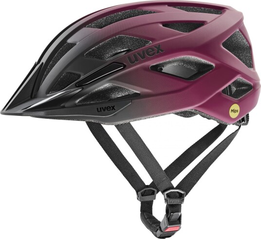 Uvex I-Vo 2 Sykkelhjelm 56–60 Cm Kranbær/Svart Matt (Mips)