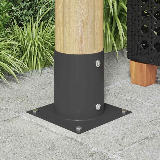 vidaXL Rund bakkenagel 12 stk. Antrasitt 18 x 18 x 15 cm Metall