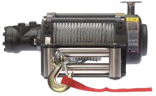 Warrior Winches 10NHSHY NH Hydraulisk Vinsj 10000lb Stålvaier