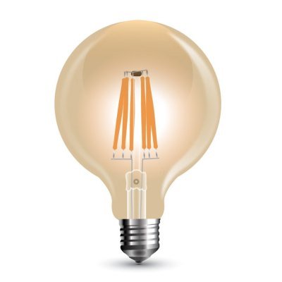 V-Tac 8W LED globe pære - Karbon filamenter, Ø12,5 cm, dimbar, ekstra varm hvit, E27 - Dimbar : Dimbar, Kulør : Ekstra varm V-Tac 8W LED globe pære - Karbon filamenter, Ø12,5 cm, dimbar, ekstra varm hvit, E27 - Dimbar : Dimbar, Kulør : Ekstra varm