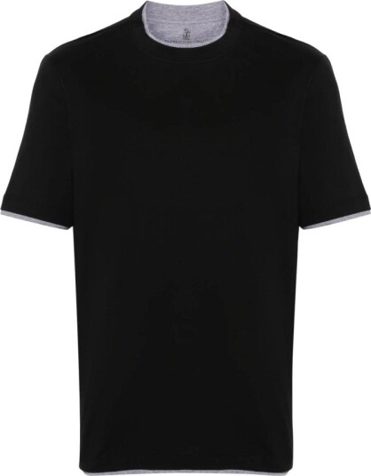 Brunello Cucinelli Herre Topper Svart M,