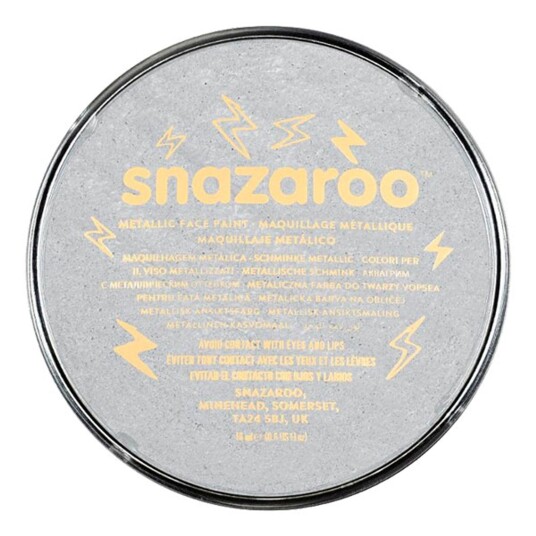 Wicked Costumes Ltd Snazaroo Ansiktsfarge Metallic - Sølv