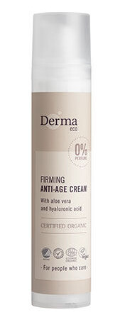 Derma Eco Anti-Age Krem 50 ml – Vegansk, Økologisk, Uparfymert Dagkrem for Rynker