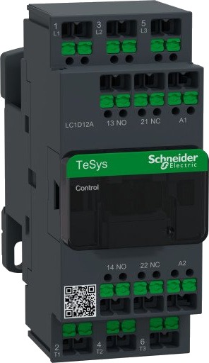 Schneider Electric Kontaktor Deca 12A 3P 230V AC Snap-in, LC1D12AP7