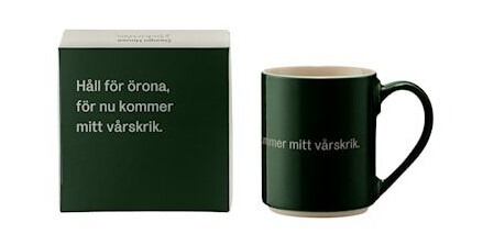 Design House Stockholm Astrid Lindgren Kopp 25 35 cl Stengods Grønn