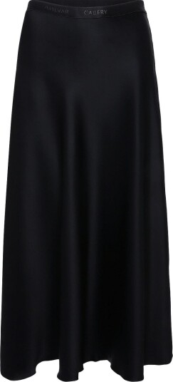 Ahlvar Gallery Hadi Satin Skirt Black XL