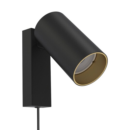 Nowodvorski Mono vegglampe - Svart/Gullfarget