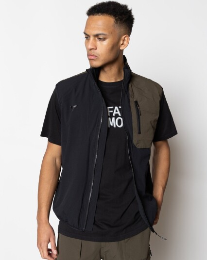 Fat Moose Track Vest Svart, Oliven