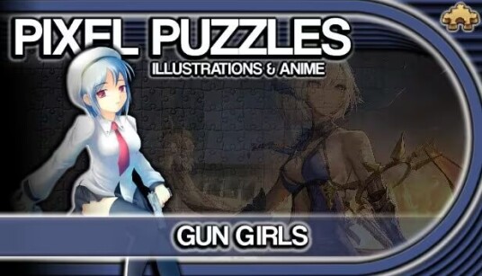 Pixel Puzzles Illustrations & Anime - Jigsaw pack: Gun Girls Wind