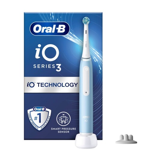 Oral-B iO 3S Elektrisk Tannbørste med 3 Pussprogrammer og Magnetisk Teknologi - Isblå Oral-B iO 3S Elektrisk Tannbørste med 3 Pussprogrammer og Magnetisk Teknologi - Isblå