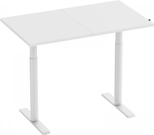 Maxmount Skrivebord Hev Og Senkbart 1200x700mm Sveiv - Hvit