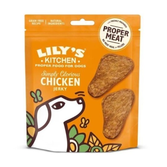 Lily's Kitchen Simply Glorious Chicken Jerky Godbiter til hund 70 g Lily's Kitchen Simply Glorious Chicken Jerky Godbiter til hund 70 g