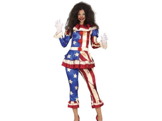 Fiesta Blodig Patriotisk Klovn Kostume Fiesta Blodig Patriotisk Klovn Kostume