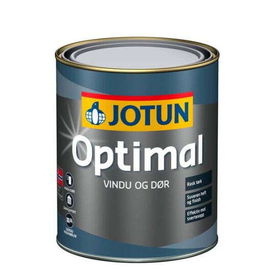 Jotun Eksteriormaling Optimal Vindu Og Dor Hvit 0,68l