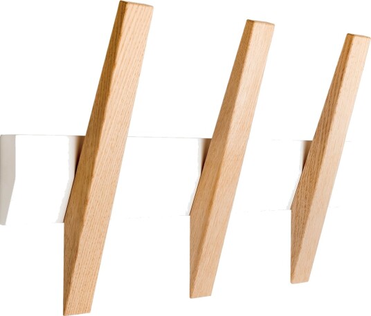 HOIGAARD TANGENT KNAGGEREKKE 38 CM HVIT/EIK HOIGAARD TANGENT KNAGGEREKKE 38 CM HVIT/EIK