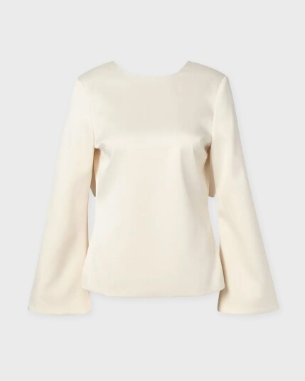 Malina Elna Bow Detailed Top - Cream - 36