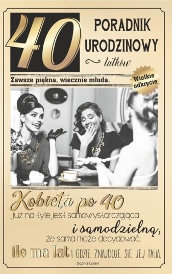 Ab Card Gratulasjonskort 40 Års "Kobieta Po 40" U79