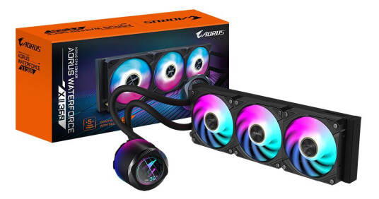 Gigabyte AORUS WATERFORCE X II 360 mm Alt-i-ett Væskekjøler Sort med 12 cm Vifter