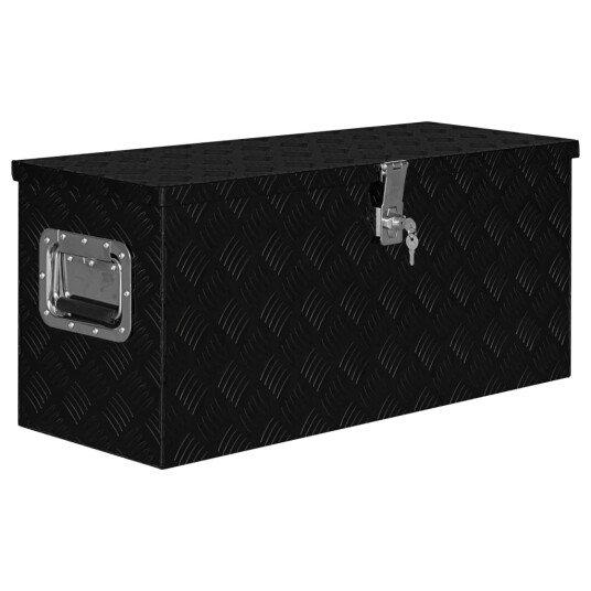 Aluminiumskasse 80x30x35cm Svart Aluminiumskasse 80x30x35cm Svart