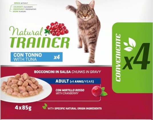 Natural Trainer Våtfôr Adult Tunfisk 4 X 85 G