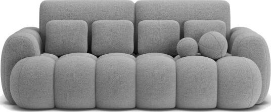 Sofa Eltap Cotonn 256x105x119 cm Royal 04 Grå