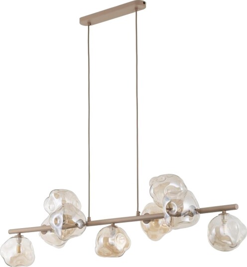 Lava takpendel 9 lys 116 cm Beige