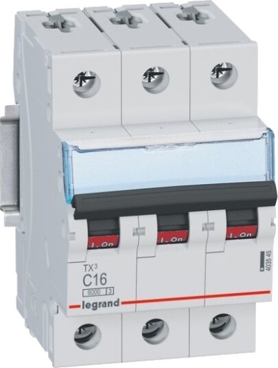 Legrand Tx3, Miniatyr-Automatsikring, Type C, Ip20, 240 - 415 V Legrand Tx3, Miniatyr-Automatsikring, Type C, Ip20, 240 - 415 V