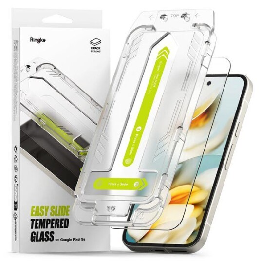 Ringke Easy Slide Herdet Glass Skjermbeskytter for Google Pixel 9a - 2 Pack Ringke Easy Slide Herdet Glass Skjermbeskytter for Google Pixel 9a - 2 Pack