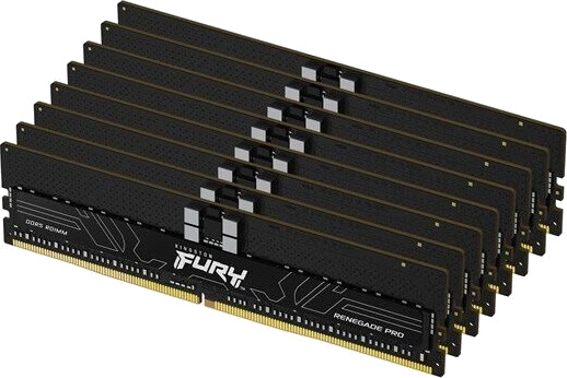 Kingston FURY Renegade Pro DDR5-5600 - 256GB - CL28 - Octa Channel (8 pcs) - AMD EXPO & Intel XMP - Svart