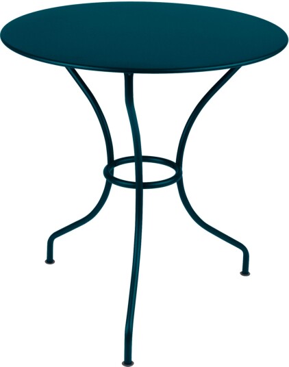 Fermob - Opera+ Table 67 Cm Acapulco Blue 21 - Utendørs Spisebord - Blå - Metall