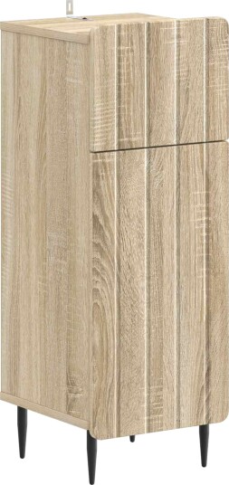 vidaXL Baderom Oppbevaringsskap ZWOLLE Sonoma eik 30 x 31 x 79,5 cm