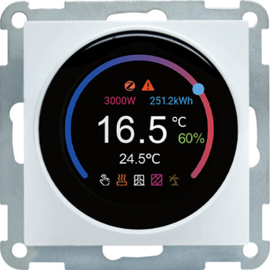 Namron Zigbee Edge Termostat Hvit Namron Zigbee Edge Termostat Hvit