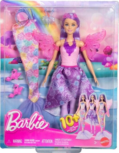 Barbie 3 I 1 Fantasy Doll Med Hale Eventyrvinger Og Lenker Barbie 3 I 1 Fantasy Doll Med Hale Eventyrvinger Og Lenker