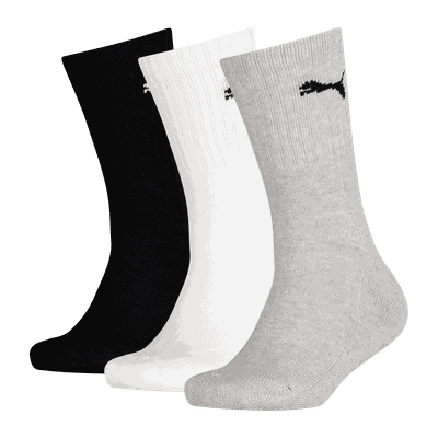 Puma Crew Sock 3P sokker barn Grey 35/38