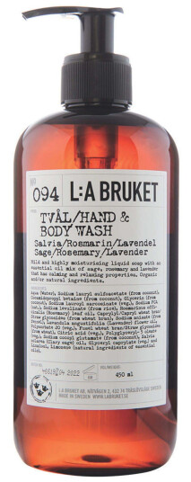 L:A Bruket 094 Flytande TvA¥l Salvia/Rosmarin/Lavendel 450ml