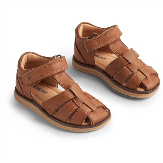 Wheat Sandal Closed Toe Sky Cognac 21