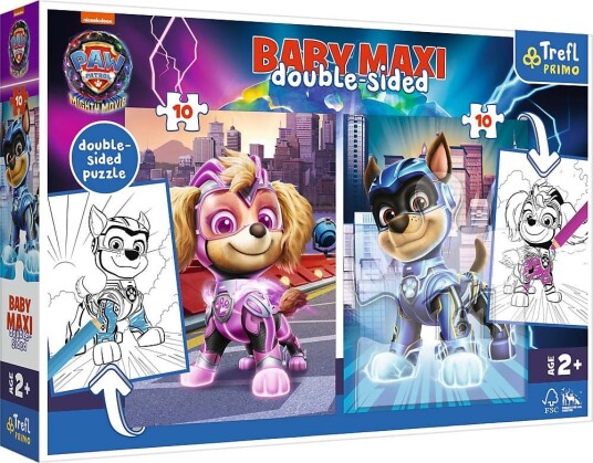 Trefl Primo Paw Patrol The Mighty Movie Baby Maxi Puslespill 2x10 Brikker