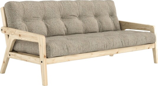 Karup Design Grab sovesofa klarlakkert furu/641 varm Sand