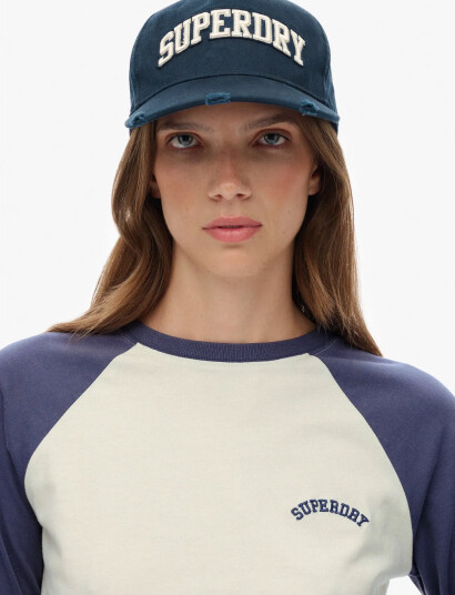 Superdry Varsity Logo Trucker Cap - Navy - ONE SIZE